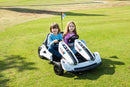 Go-Kart Elettrico per Bambini 2 Posti 24V Bianco  