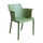 Fauteuil Cathy 60x58x76,5 cm en polypropylène vert