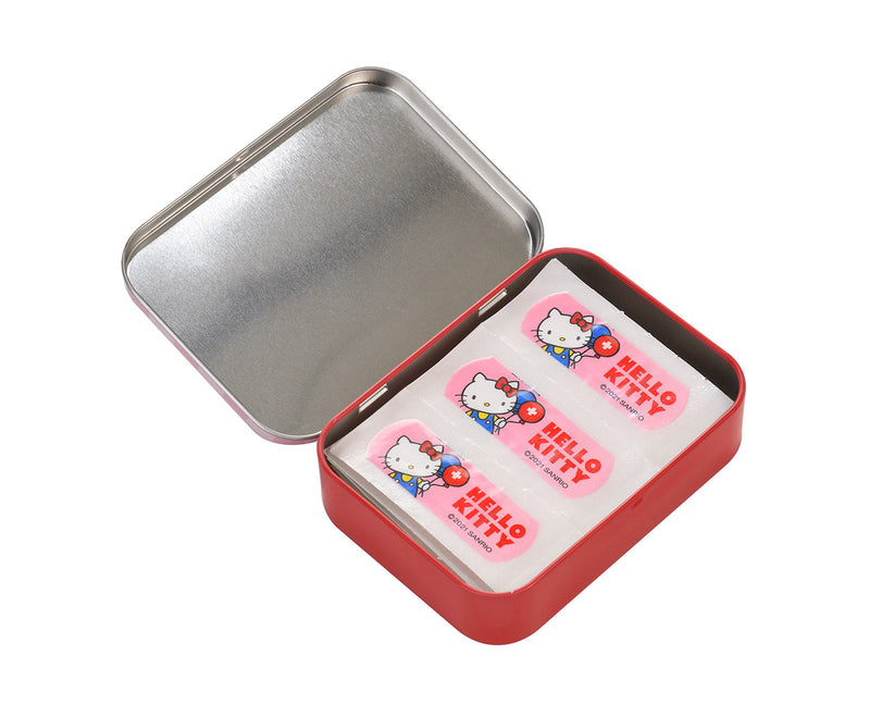 Set 12 Box Hello Kitty per Bambini con 24 Cerotti Ciascuno 2 Misure in Metallo