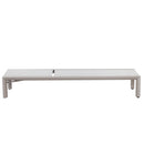 Lettino Prendisole da Giardino 74x200xH98 cm in alluminio e textilene Share Ecrù