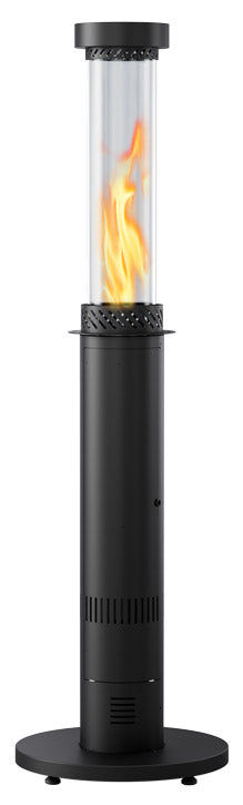 Stufa da Esterno Fungo a Pellet Ø52x194 cm in Ferro Decapato e Vetro Bamboo Antracite prezzo