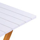 Tavolo Pieghevole da Giardino in Legno Quadrato 60x60x70cm Marrone