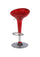 Tabouret De Bar Tosini Hc 148R En Abs Rouge Et Acier