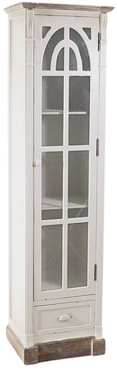 Mobile Vetrina 1 Anta 1 Cassetto in Legno Provenza