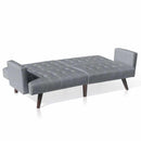 Divano Letto 192x75x76 cm in Tessuto Grigio