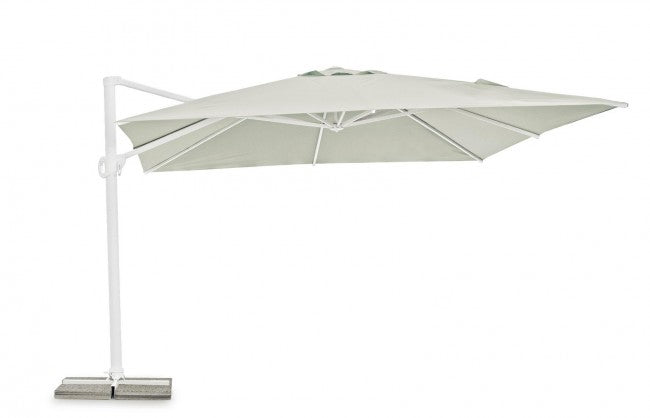 Ombrellone da Giardino Decentrato 4x4x2,93h m Eden Bianco 