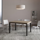 Tavolo Allungabile 120/380x90 cm Everyday Premium Tortora Gambe Antracite      