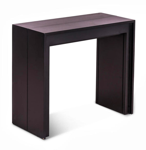 Console extensible 90x42,5/302,5xH76 cm en MDF laqué Noir Pinocchio prezzo