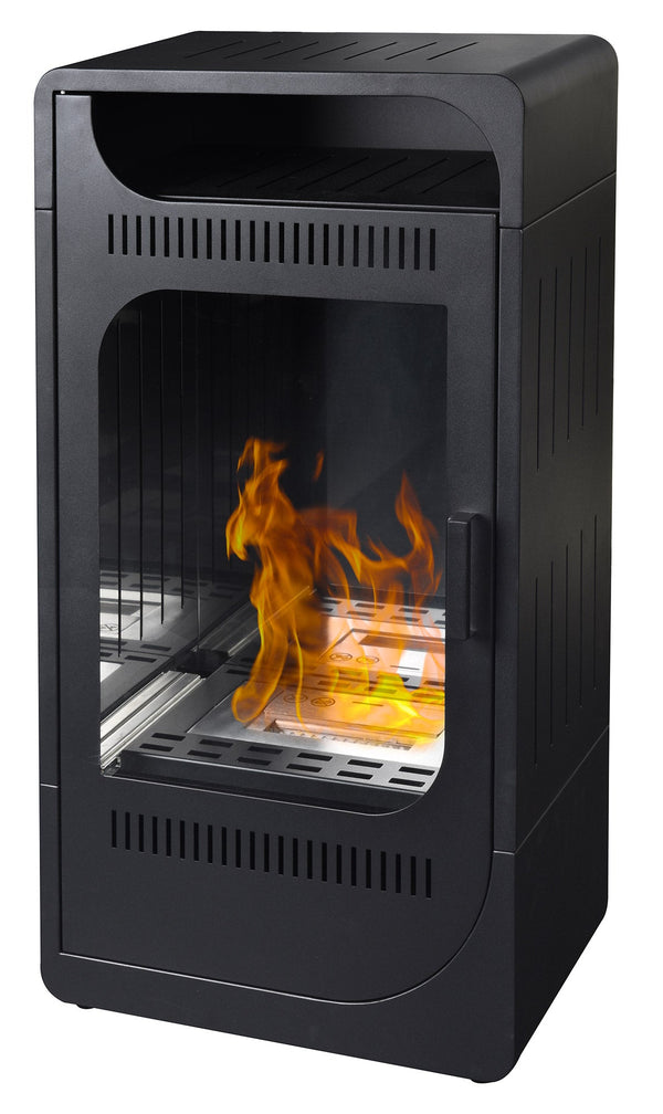 Stufa a Bioetanolo da Interno 94,5x50x32 cm 3,5kW Fiammetta Ventilata Nera online