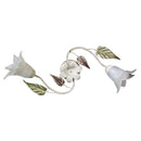 Plafoniera 2xE14 Montatura Anticata Vetro Paglierino E-Energy Arianna