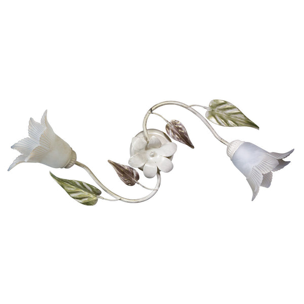 sconto Plafonnier 2xE14 Cadre Vieilli Verre E-Energy Arianna