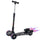 Trottinette 3 Roues Pliable pour Enfants 62x27x63-81 cm avec Sons et Spray Eau Noir