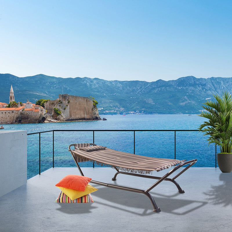 Amaca da Giardino 231x97,5x81,5 cm in Acciaio e Poliestere