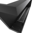 Camino a Bioetanolo da Incasso 120x45 cm  Corner 1200 Left Nero