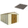 Plancher pour Jardinière 325x398x233 cm en Plastique Gris