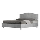 Letto Matrimoniale Dores Grigio Varie Misure