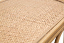 Consolle 110x32x77 cm in Metallo Piano in Rattan