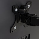 Supporti per Monitor Inclinabili e Girevole H360° Nero Acciaio Emuca