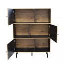 Mobile Elwood 100x39,5x135 h cm in Truciolare bilaminato Naturale