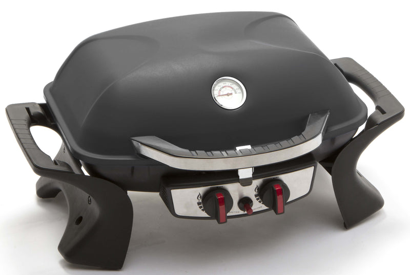 Barbecue a Gas GPL Portatile 2 Fuochi Taddei Easy Nero