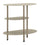 Comodino Saturno Tortora 49,5x27,5x49,5 cm in Metallo Grigio tortora
