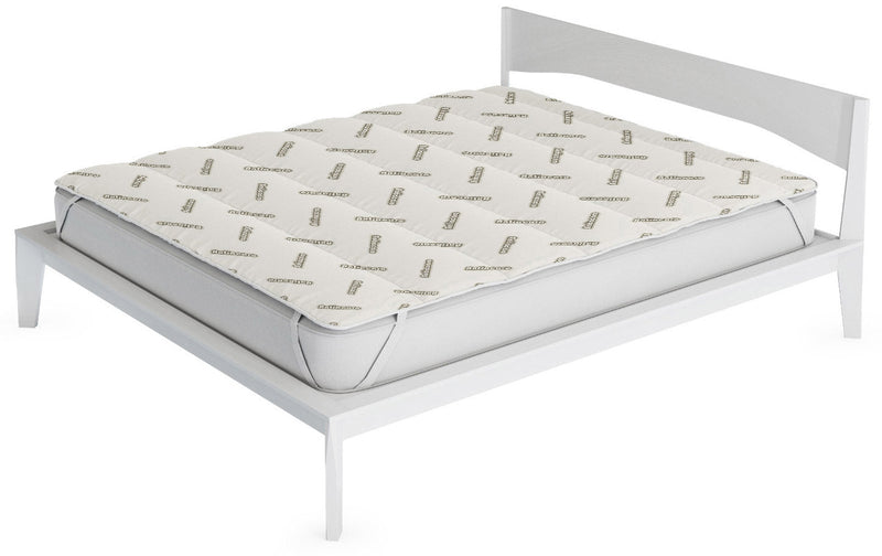 Topper Trapuntato Imbottito Antiacaro con Elastici Grigio Chiaro Varie Misure