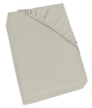 Lenzuolo Sotto con Angoli ed Elastico Tinta Unita Panna