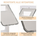 Gattaiola 38,6x1,8x52 cm per Vetro Rete e Porta Bianca