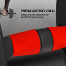 Set 2 Manubri Antiscivolo con 8 Dischi Pesi da 15 kg Totali con Connettore in Acciaio HDPE e Sabbia Nero      