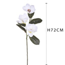 Set 4 Magnolie Real Touch Artificiali Altezza 72 cm Bianco
