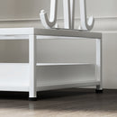 Portaombrelli 50x24x68 cm con Vaschetta per l'Acqua 21 Fori e 24 Ganci per Ombrello in Acciaio Bianco      