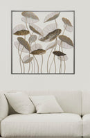 Pannello Lotus Square 100x8x100 cm in Ferro