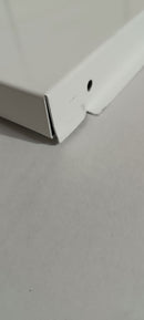 Mobile Coprilavatrice da Esterno 68x68x88 cm in Alluminio Bianco Seconda Scelta