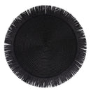 Set 4 Tovagliette con Frange Ø38x0,3 cm  in Carta effetto Juta VdE Tivoli 1996 Shades of Stones