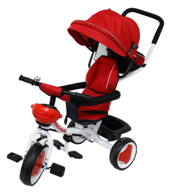 Poussette tricycle avec siège pivotant à 360° Kidfun Tricygò Rouge prezzo