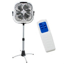 Ventilatore a Piantana Colonna 4 Ventole 3 Velocita Timer con Telecomando