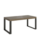 Tavolo Allungabile 200-304x90x77 cm Tecno Premium Tortora Telaio Antracite 