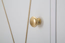 Mobletto Luxy 80x40x82,5 cm in Legno e MDF e in Ferro Bianco e Oro