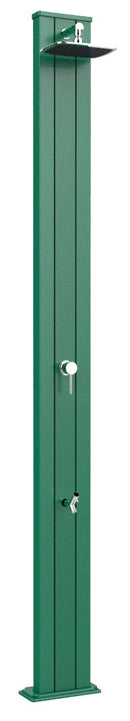 Doccia Solare da Esterno Giardino 30L Miscelatore e Lavapiedi Arkema Spring S Verde