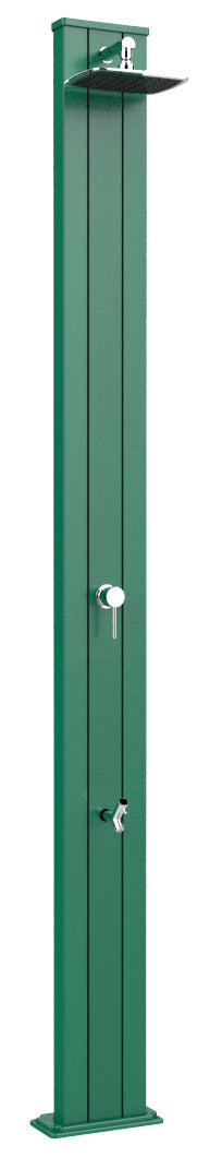 Doccia Solare da Esterno Giardino 30L Miscelatore e Lavapiedi Arkema Spring S Verde