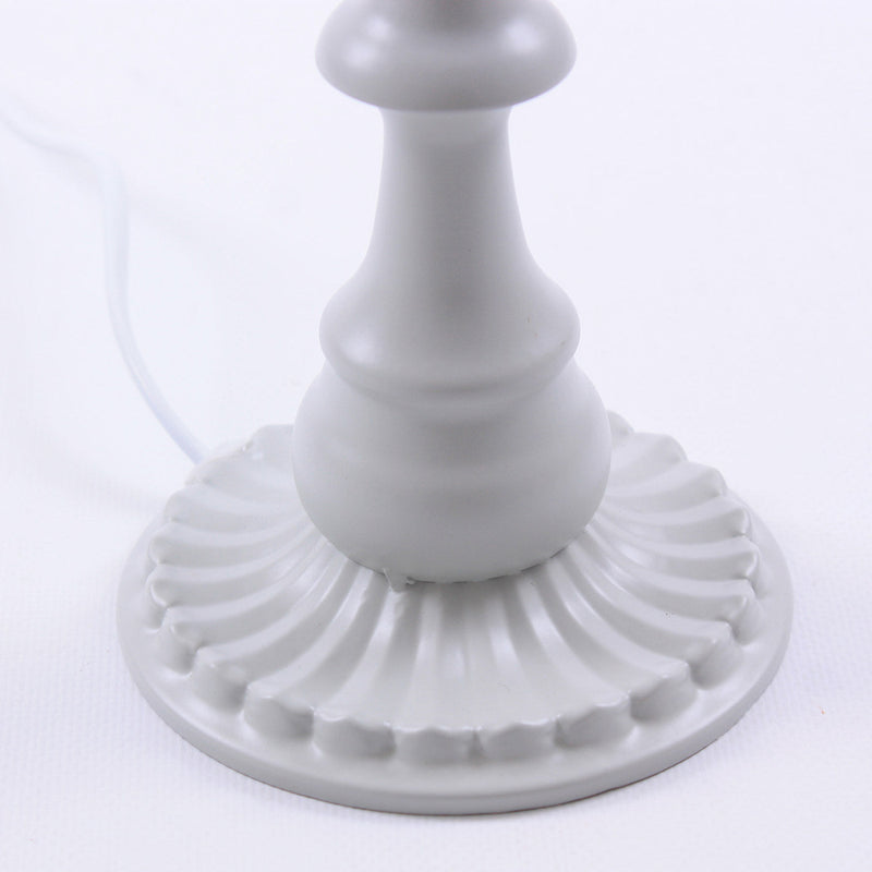 Lampada da Tavolo Ø20xH33 cm in Metallo Grigio