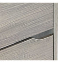 Scarpiera 4 ante 63x150x24 cm in Legno Melaminico Rovere Grigio