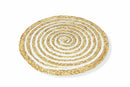 Set 6 Tovagliette Tonda in Rafia Ø39 cm Villa d'Este Home Tivoli Spiral
