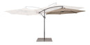 Ombrello a Braccio da Giardino 6 Stecche Ø300x235h cm Telo in Poliestere Nizza Antracite e Tortora