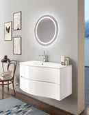 Mobile Bagno Sospeso 91,5cm TFT Swing Bianco Cromato 3S