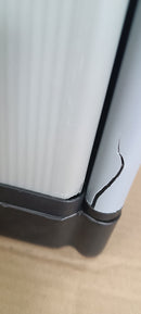 Armadio Portascope da Esterno 68x40x165 cm 2 Ante 4 Ripiani in Resina Grigio    