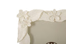 Cornice Leaf Cream 20,5x2x26 cm in Poliresina e Vetro