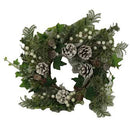 Coroncina plastica bianco tondo cm Ø40