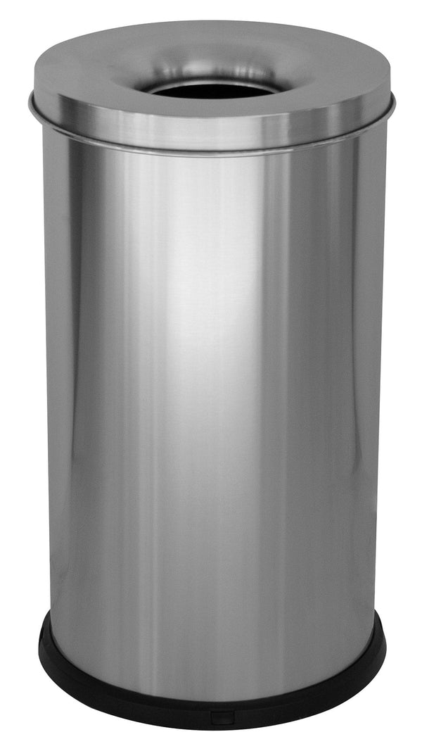Pattumiera Gettacarte Ø38xh75 cm Autoestinguente in Acciaio Inox Argento acquista