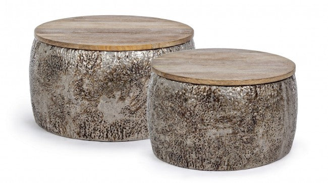 Set 2 Tavolini Kalindi Wood